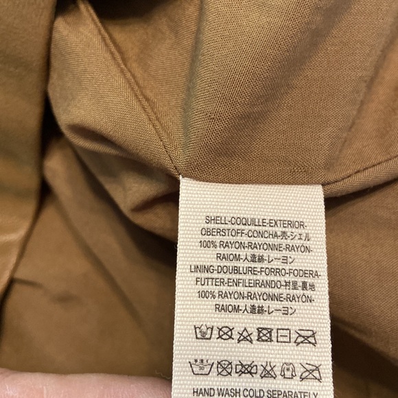 Free People Skirt size 10 color tan excellent condition length 17” waist 30” - Picture 5 of 8